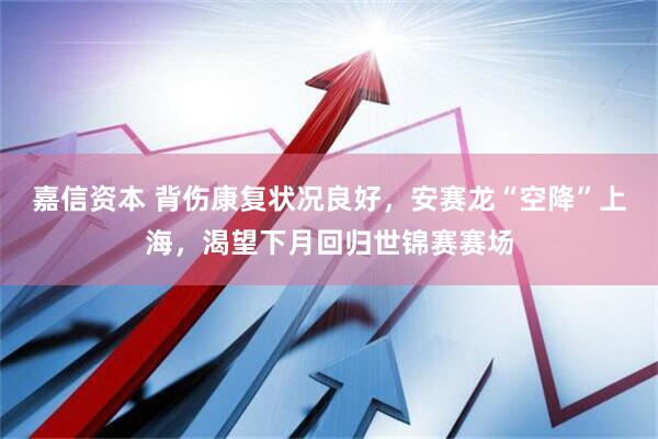 嘉信资本 背伤康复状况良好，安赛龙“空降”上海，渴望下月回归世锦赛赛场