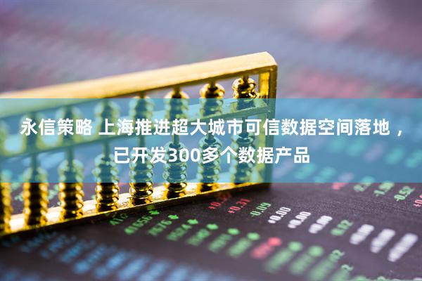永信策略 上海推进超大城市可信数据空间落地 ，已开发300多个数据产品