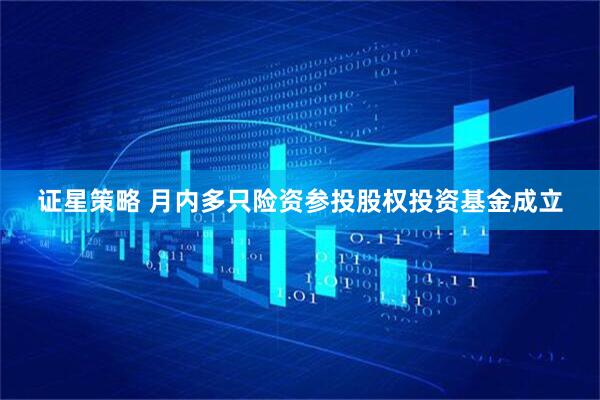 证星策略 月内多只险资参投股权投资基金成立