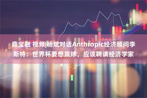 鼎宝融 视频|杨斌对话Anthropic经济顾问李斯特：世界杯要想赢球，应该聘请经济学家